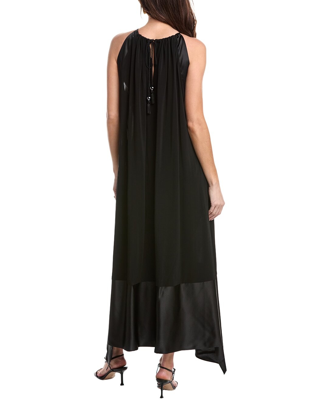 Max Mara Samaria Silk-Trim Maxi Dress - 2
