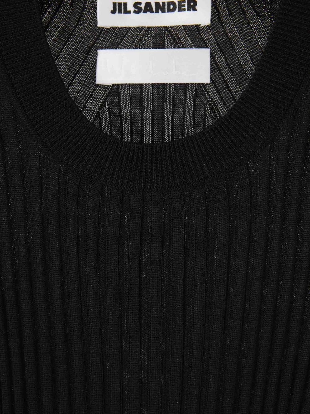 ribbed silk tank top - 3