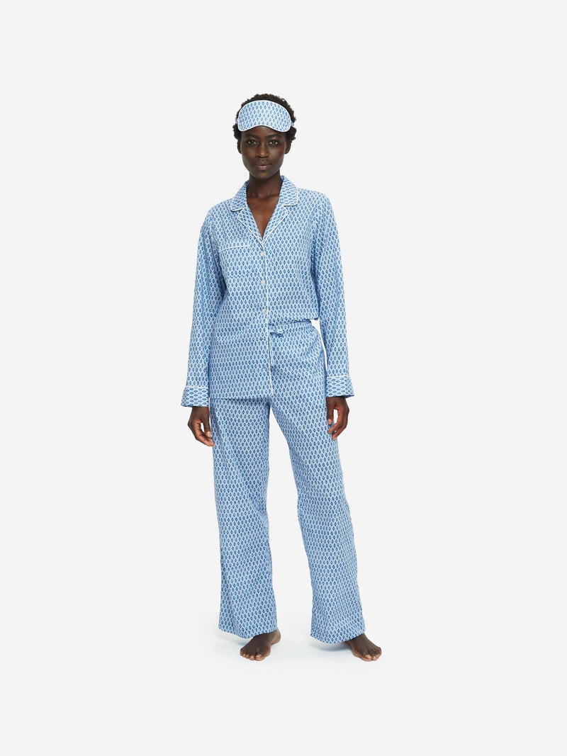 Eye Mask Nelson 87 Cotton Batiste Blue - 6