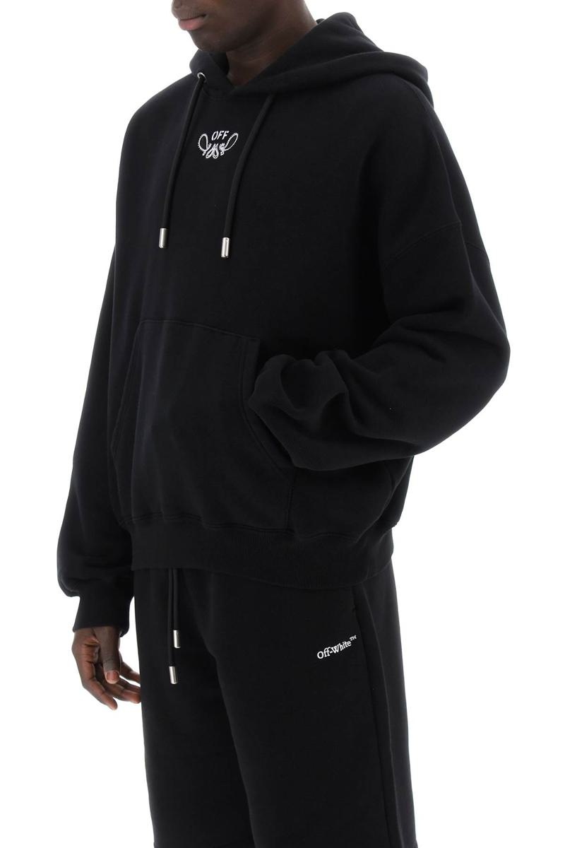 Off-White HOODED SWEATSHIRT WITH PAISLEY - 4