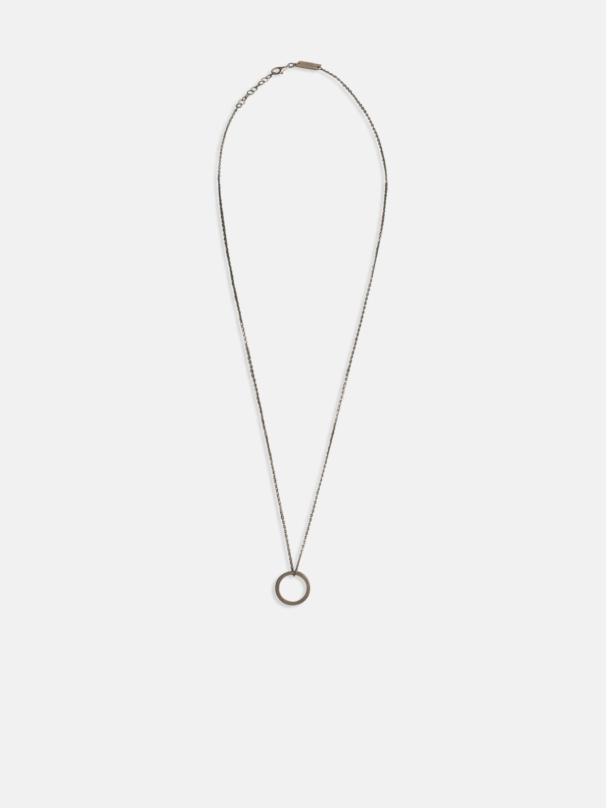 SILVER BRASS NECKLACE - 1