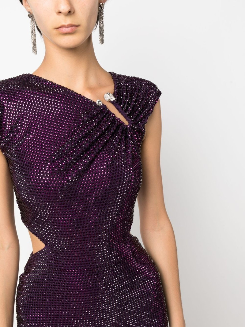 crystal-embellished minidress 5