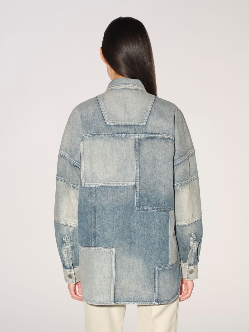 PATCHWORK DENIM SHIRT - 5
