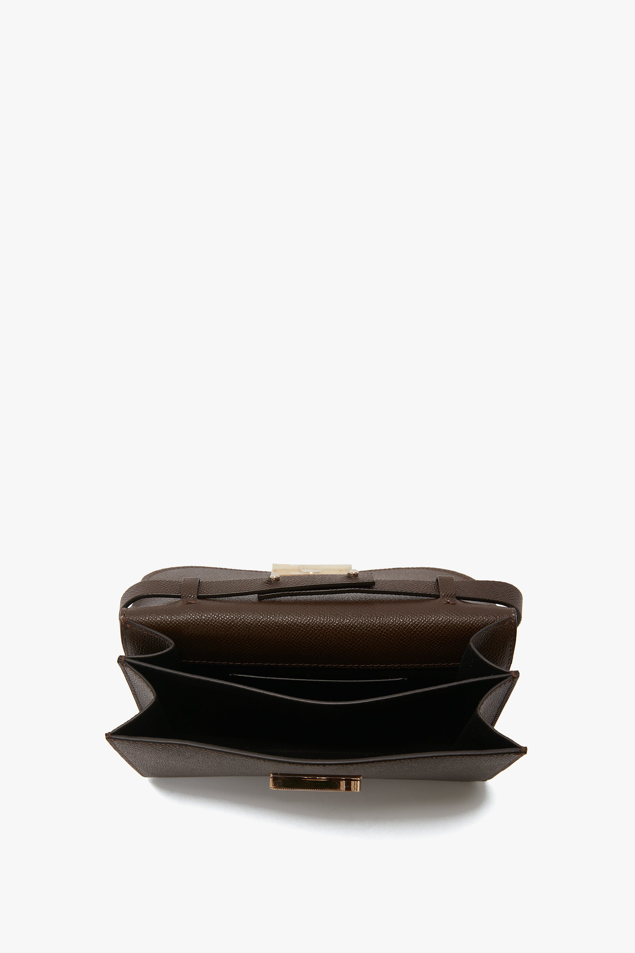 Mini Dorian Bag In Khaki Grained Leather - 3
