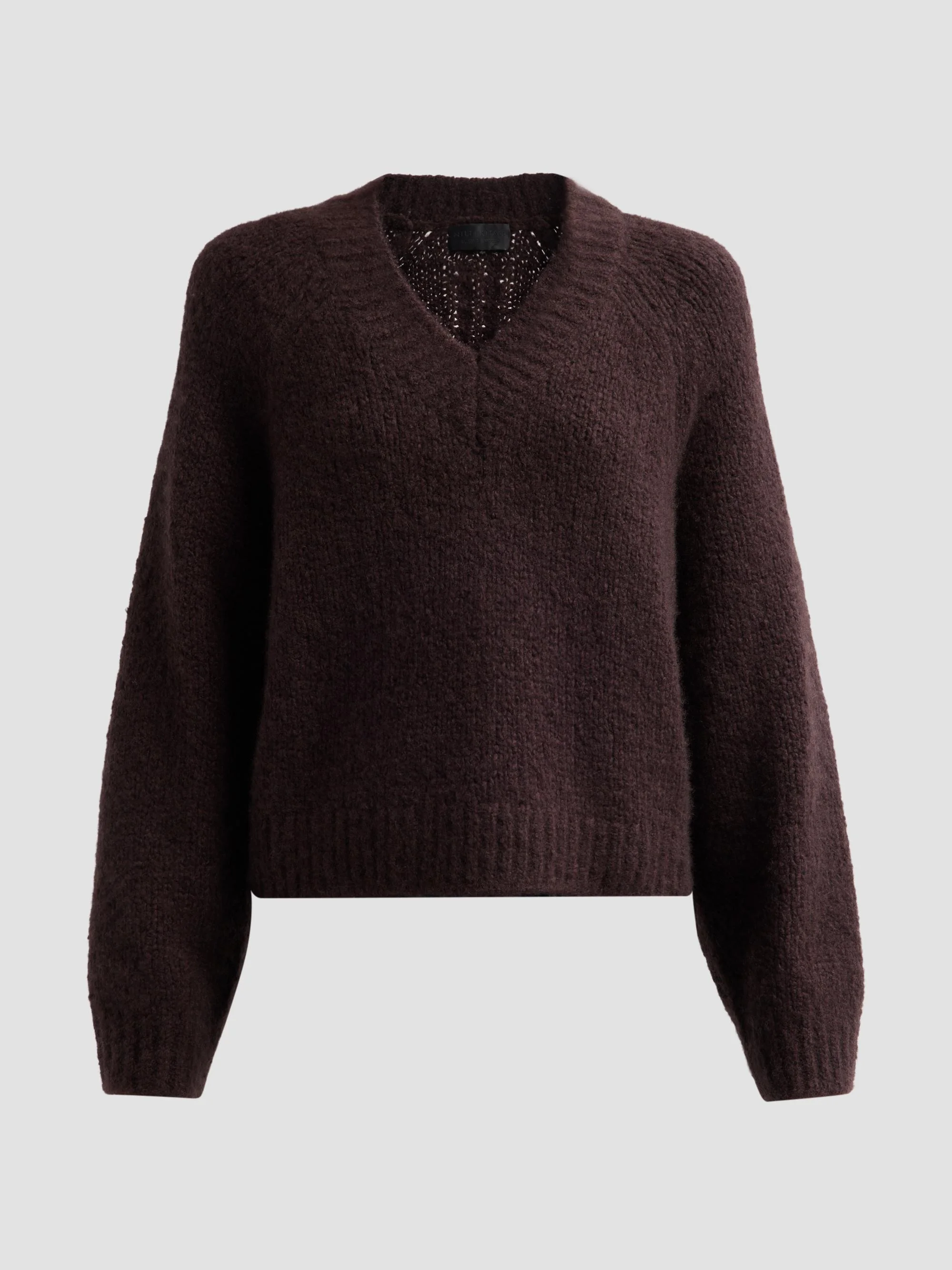 Women's Isley Cashmere Sweater - Dark Brown - 1