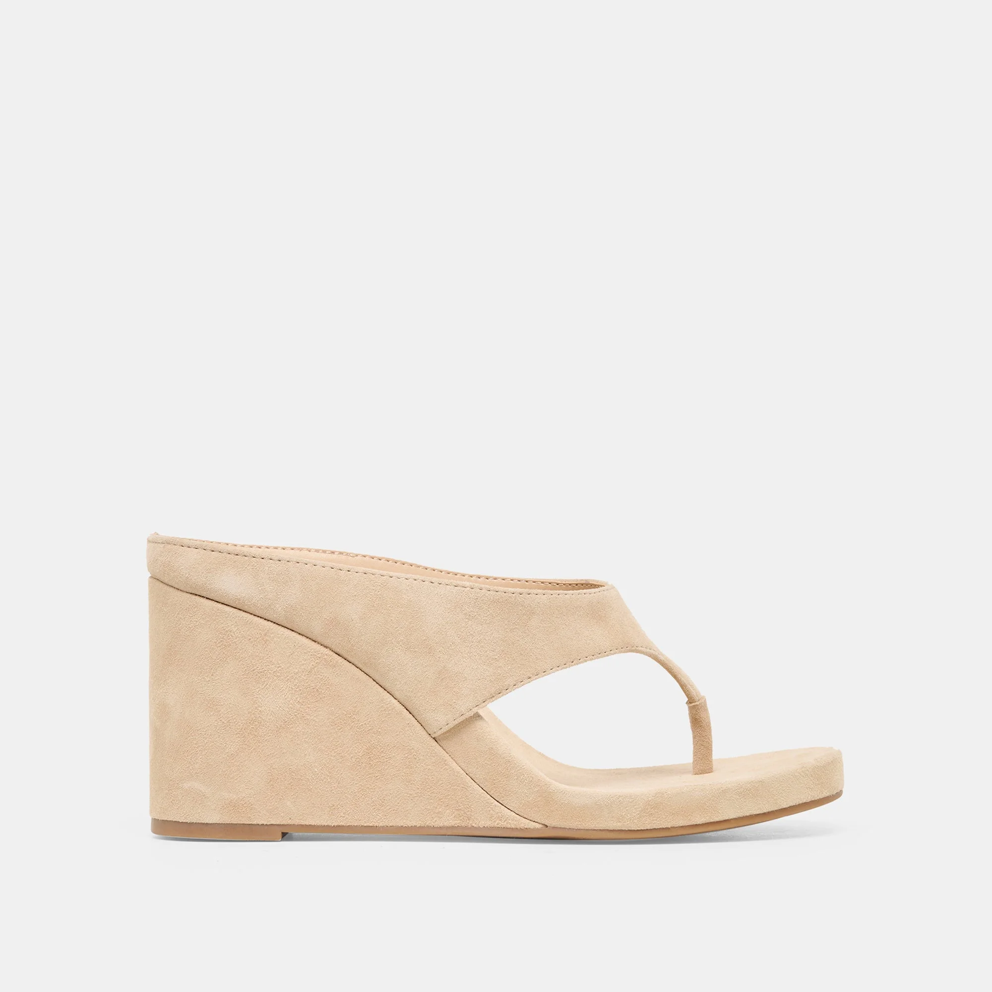 HINNA WEDGES CAMEL SUEDE - 1