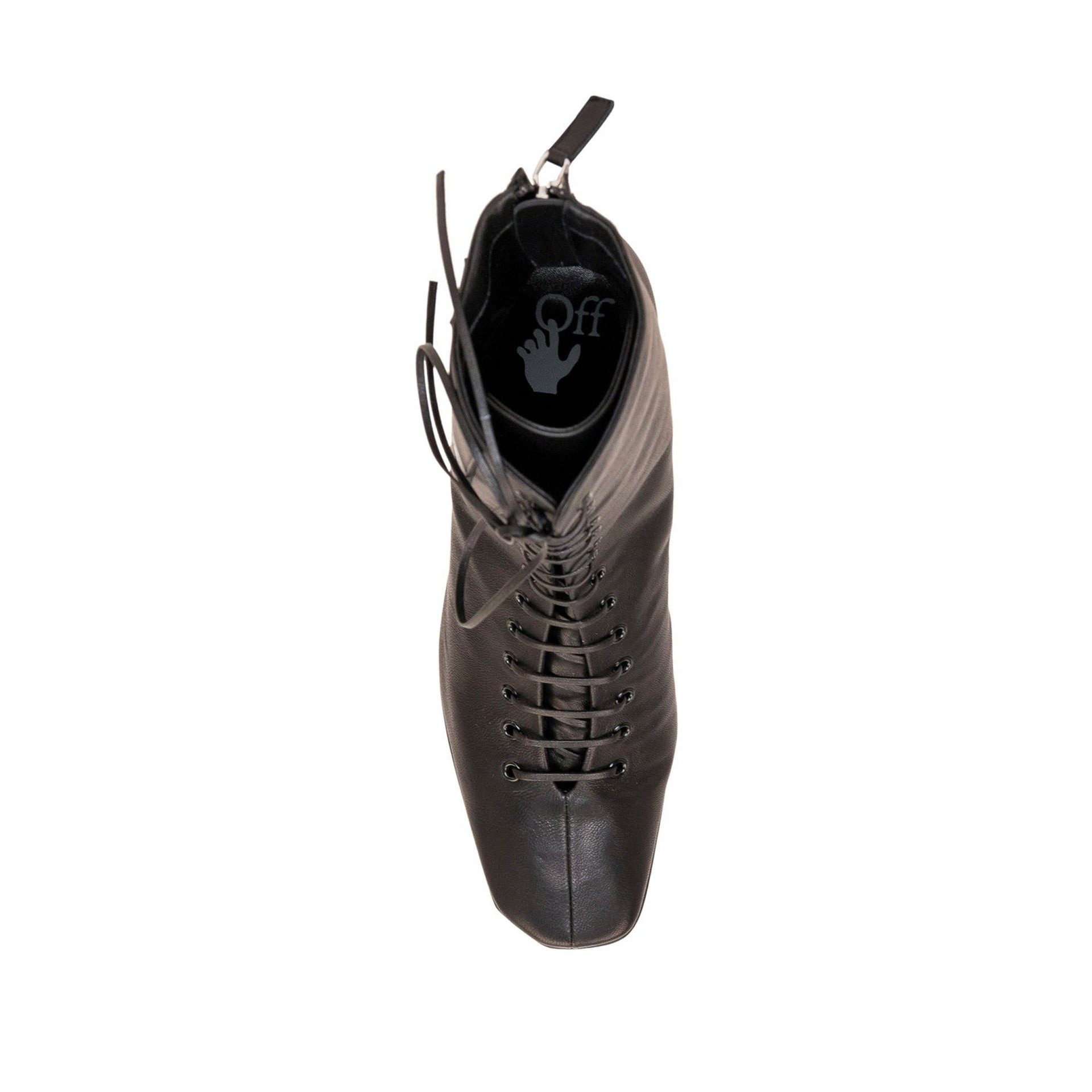 Off-White Leather Heel Boots Women - 4