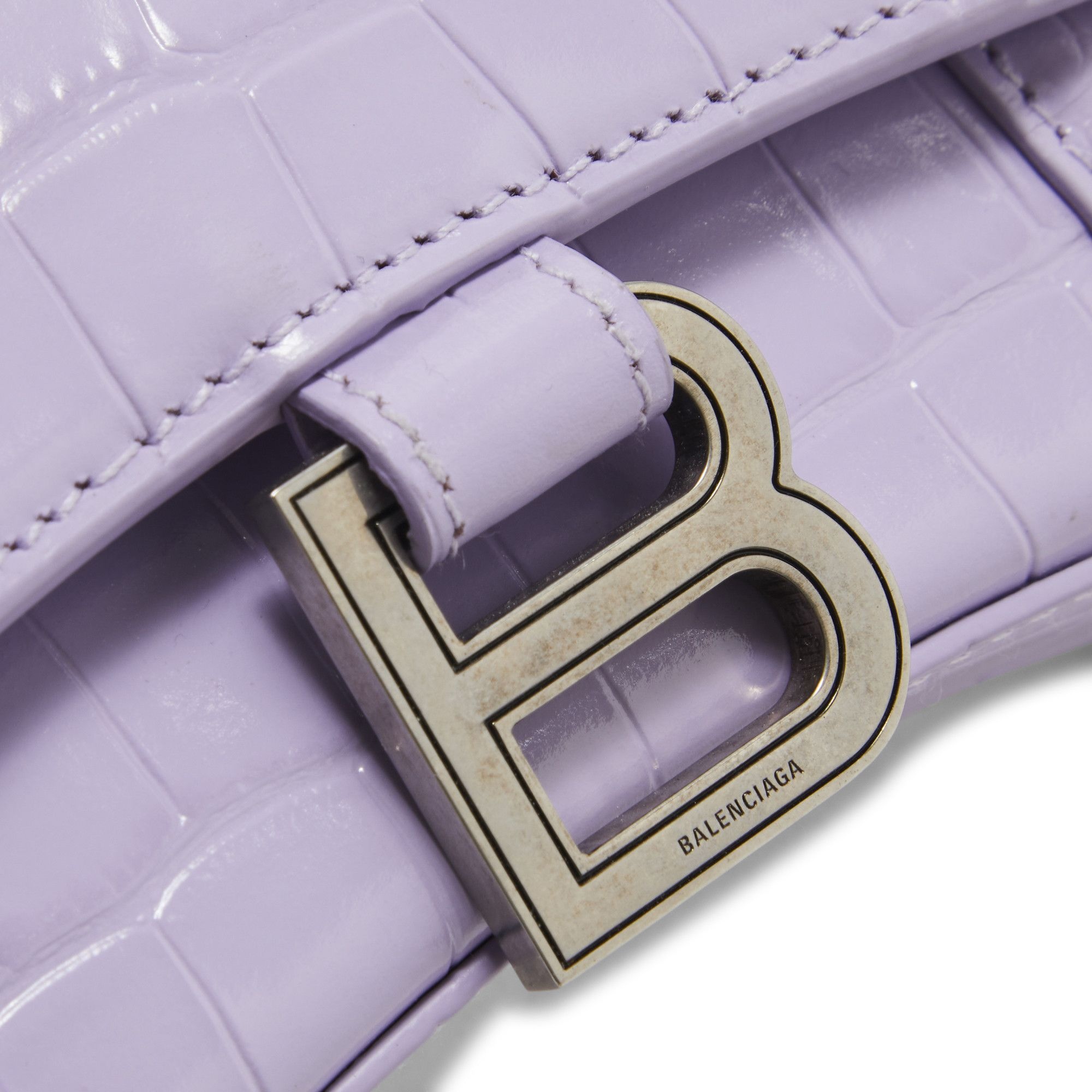 Balenciaga Hourglass Mini Shoulder Bag 'Lilac' - 3