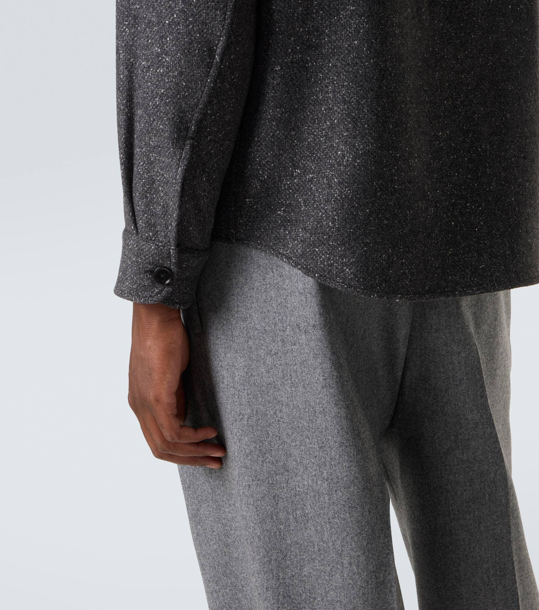 Cashmere and silk overshirt - 7