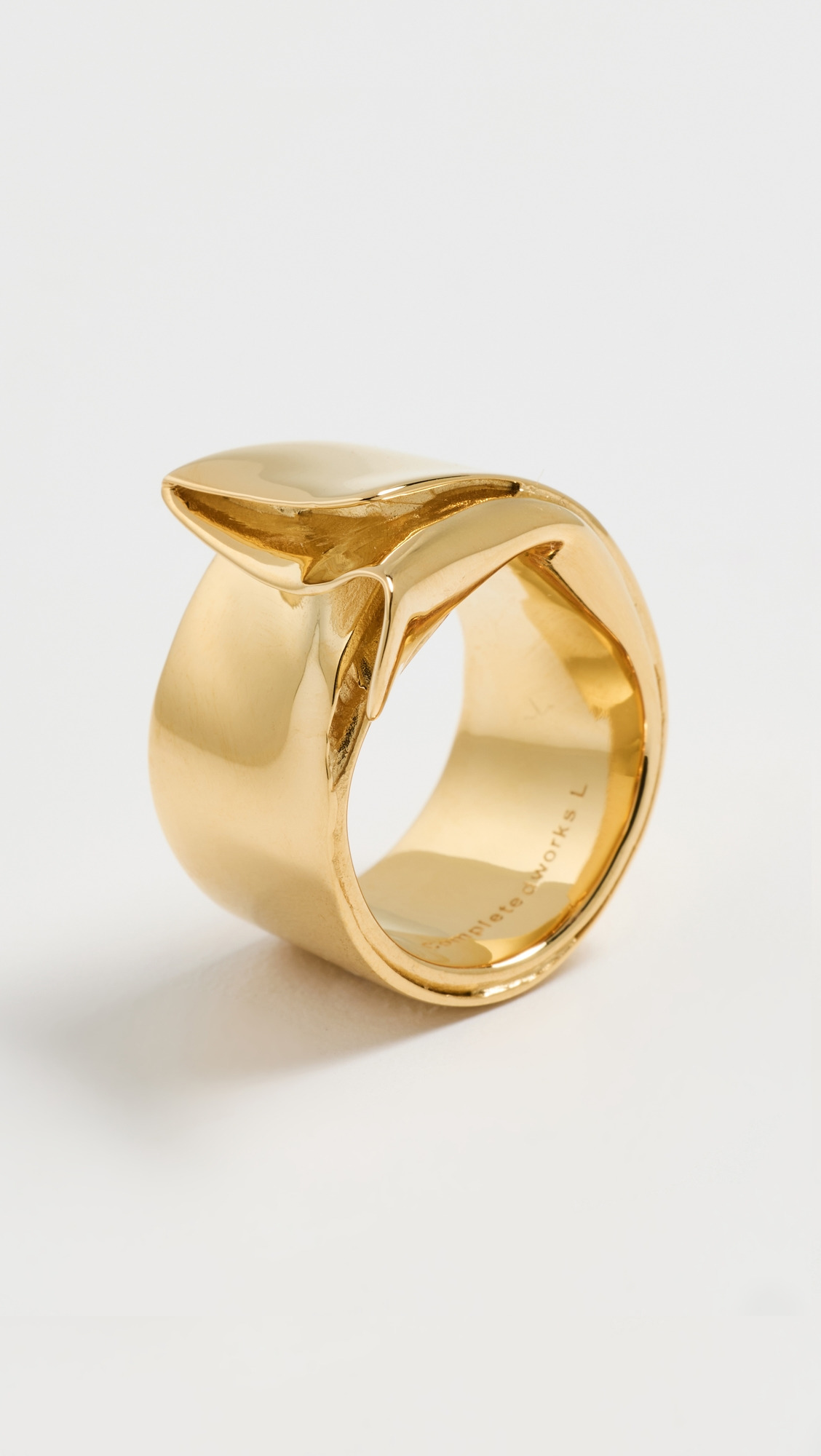 Soggy Envelope Gold Plated Ring - 4