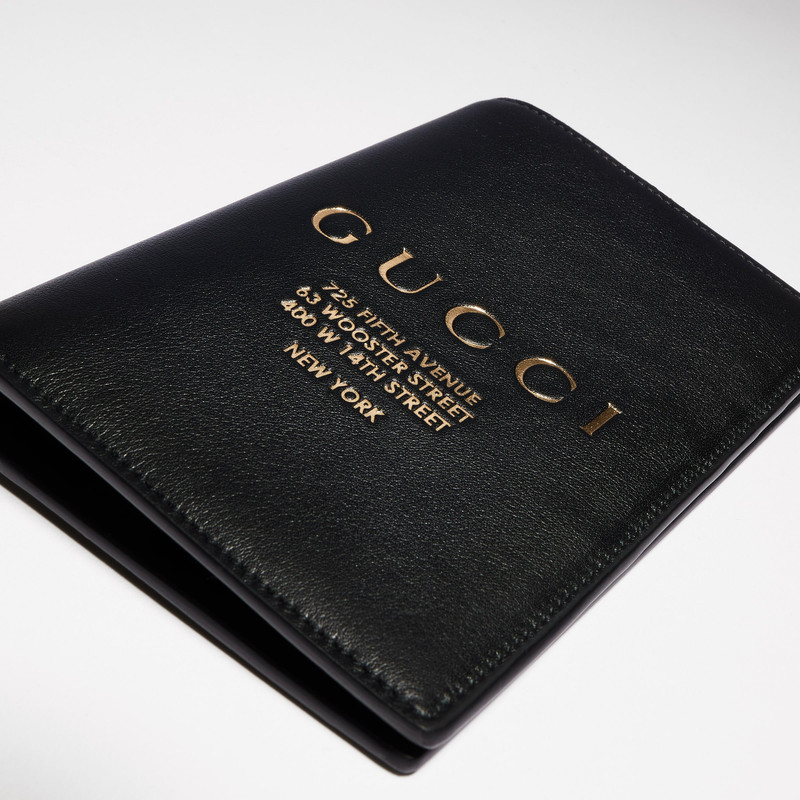 Passport case with gold-foiled logo 4