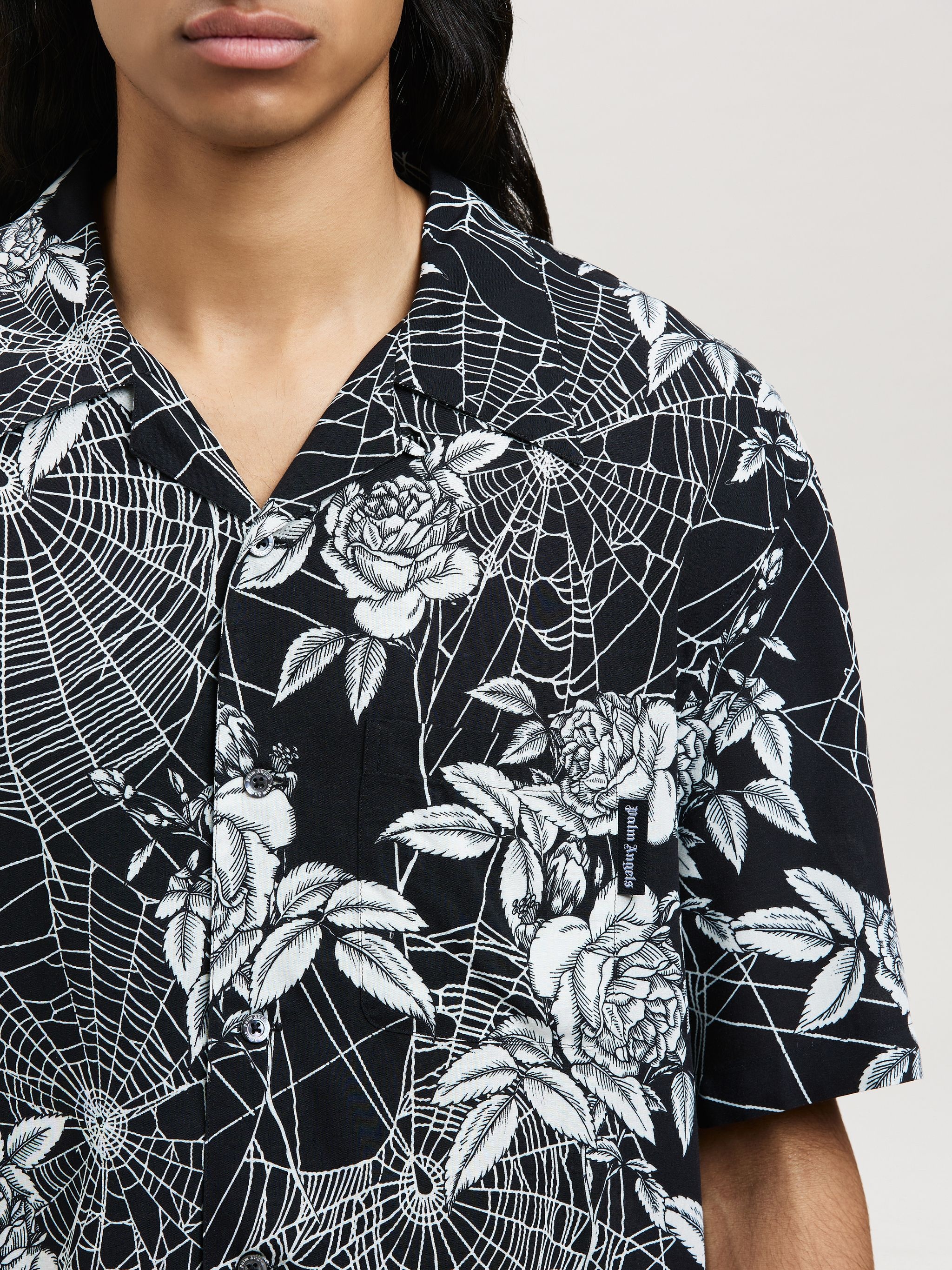 ROSES PRINT BOWLING SHIRT - 6