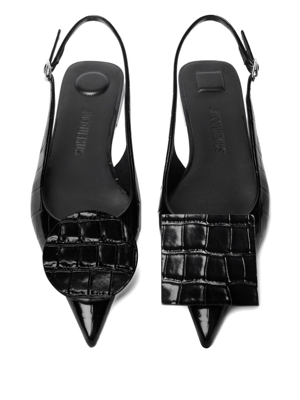 Duelo leather flat pumps - 4