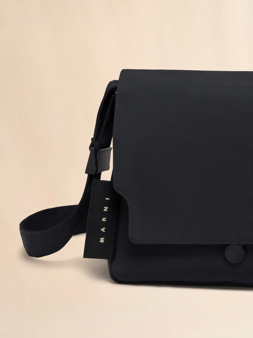 BLACK CORDURA® CITYSCAPE CROSSBODY BAG - 4