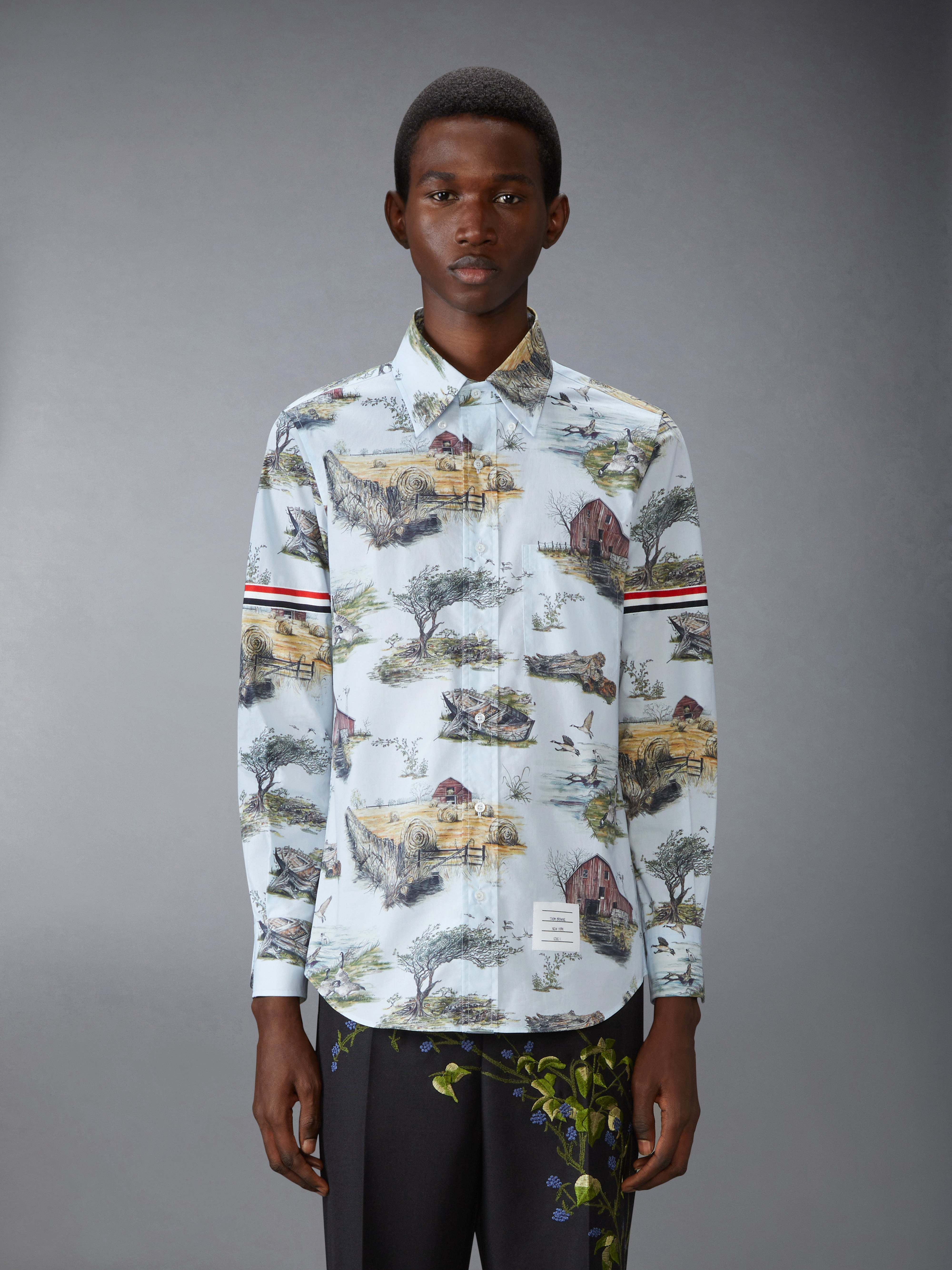 SCENIC TOILE COTTON POPLIN SHIRT - 3