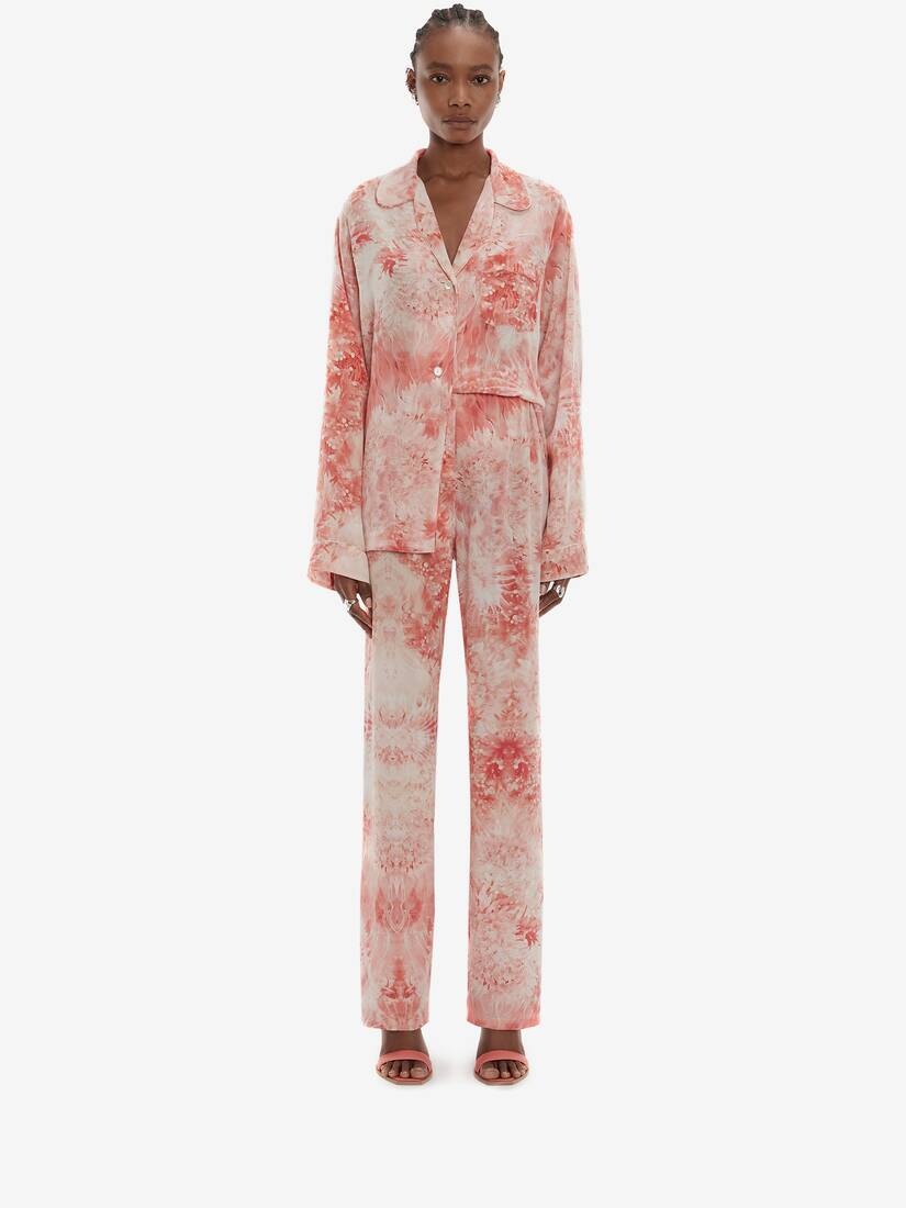 Sea Coral Pyjama Trouser in Coral - 2
