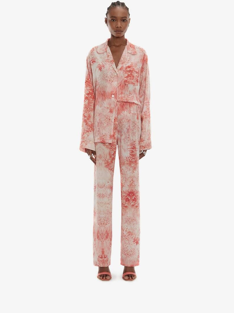 Alexander McQueen Sea Coral Pyjama Trouser in Coral outlook