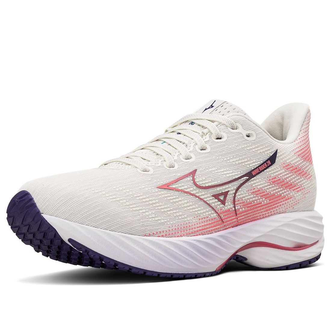 (WMNS) Mizuno Wave Rider 28 'Cream White Pink' J1GD240375 - 2