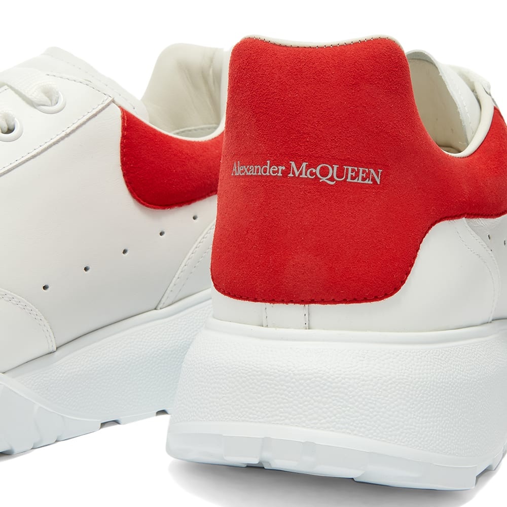 Alexander McQueen Suede Heel Tab Court Wedge Sole Sneaker - 4