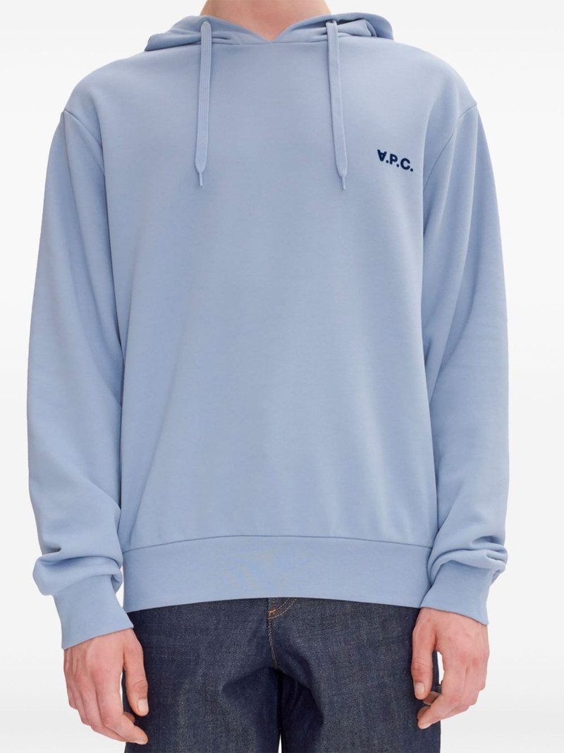 A.P.C. logo-print hoodie outlook