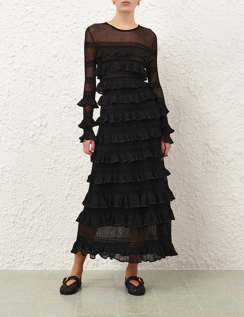 Zimmermann HYPNOTIC LACE FRILL SKIRT outlook
