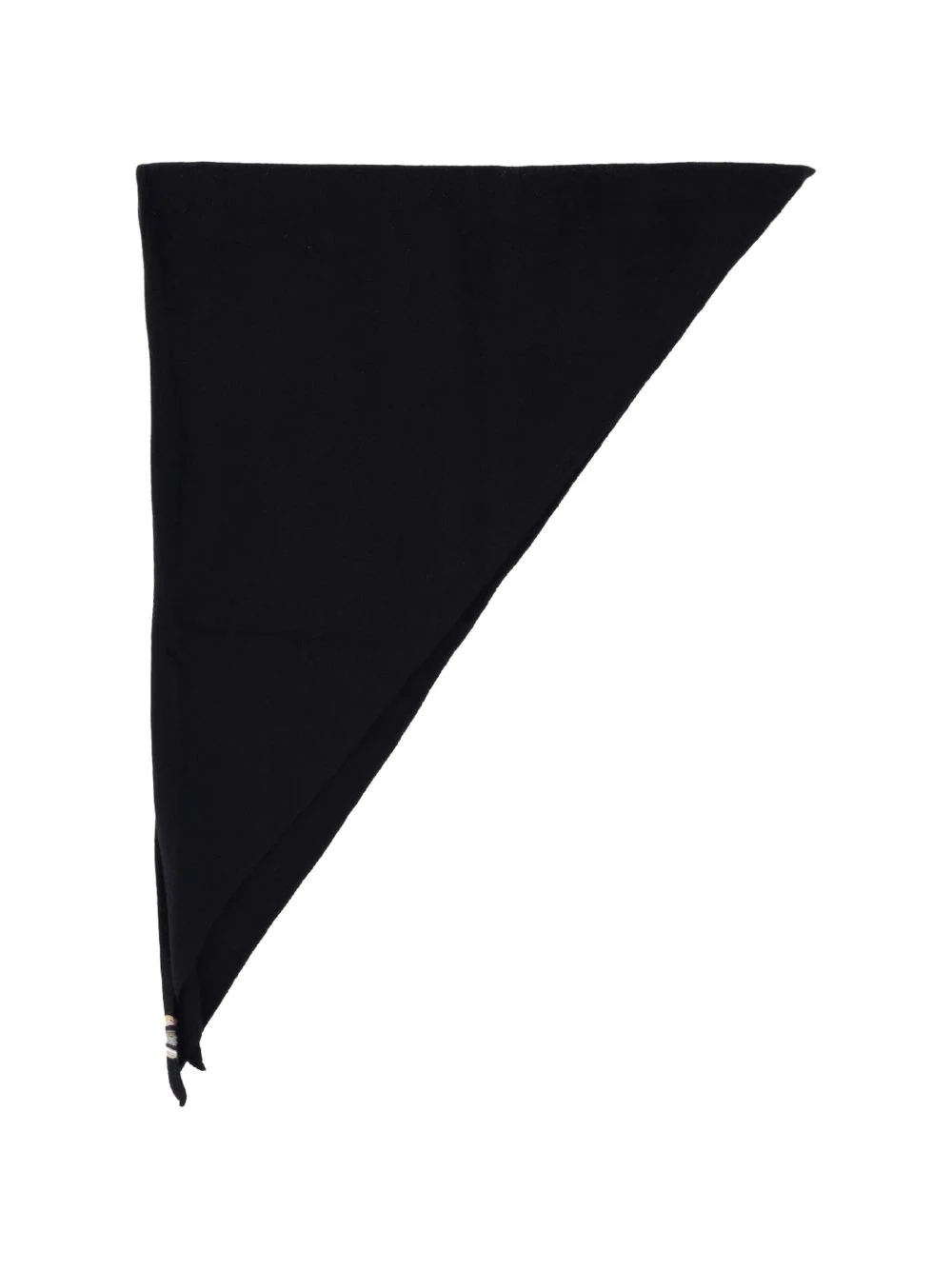 triangular cashmere-blend scarf - 1