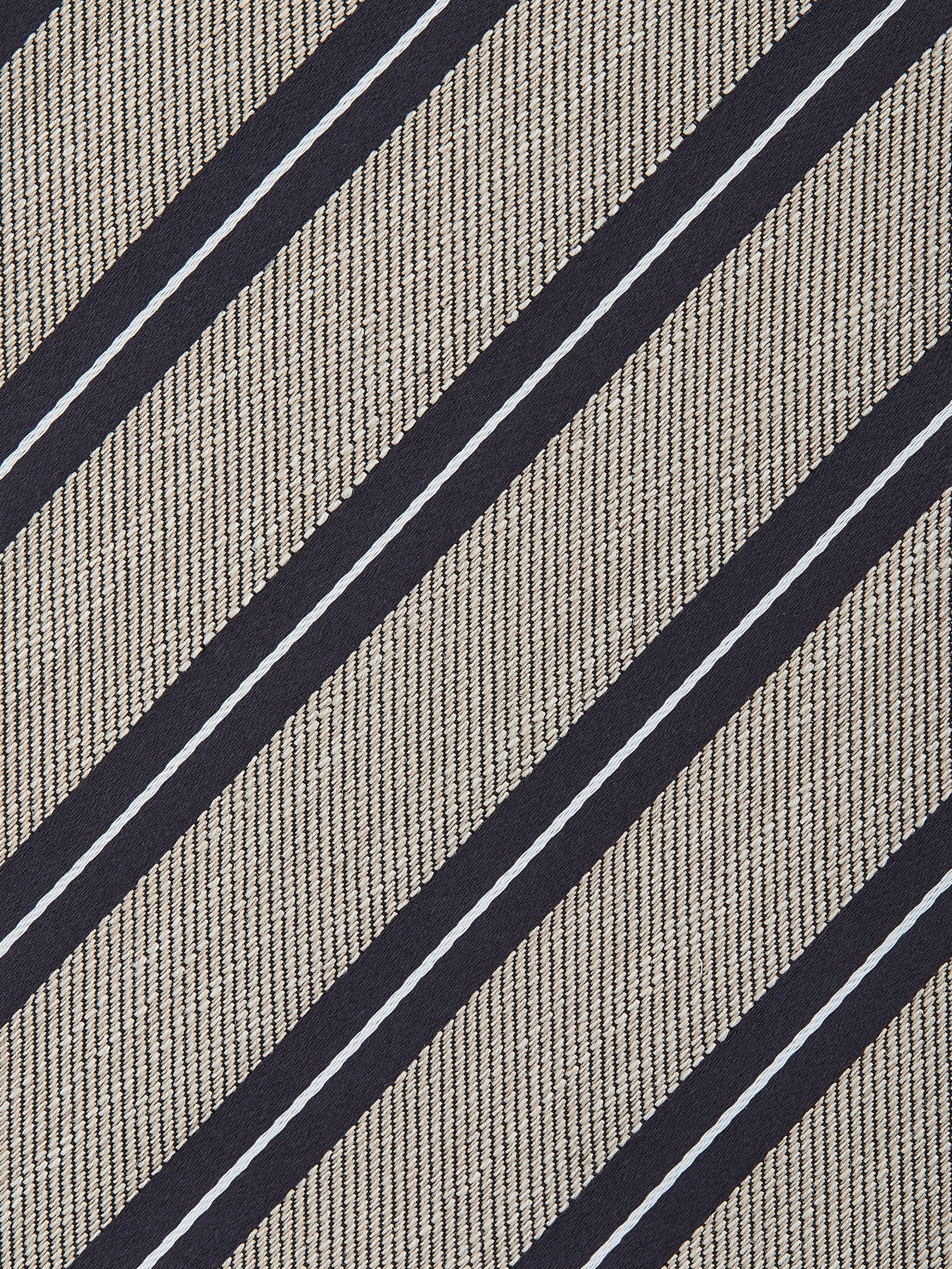 LIGHT TAUPE SILK AND LINEN TIE - 2
