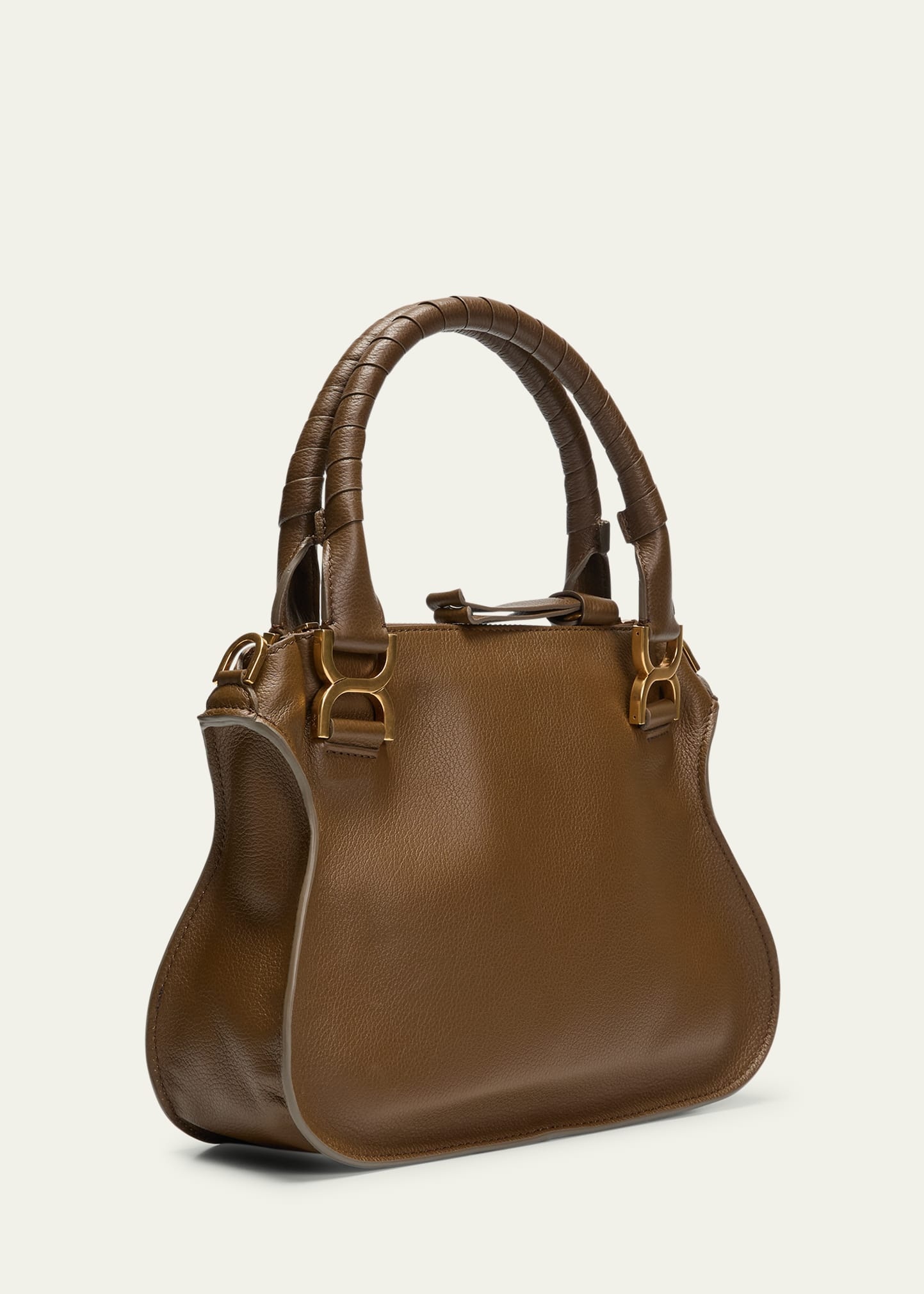 Marcie Small Satchel Bag in Grained Calfskin - 3