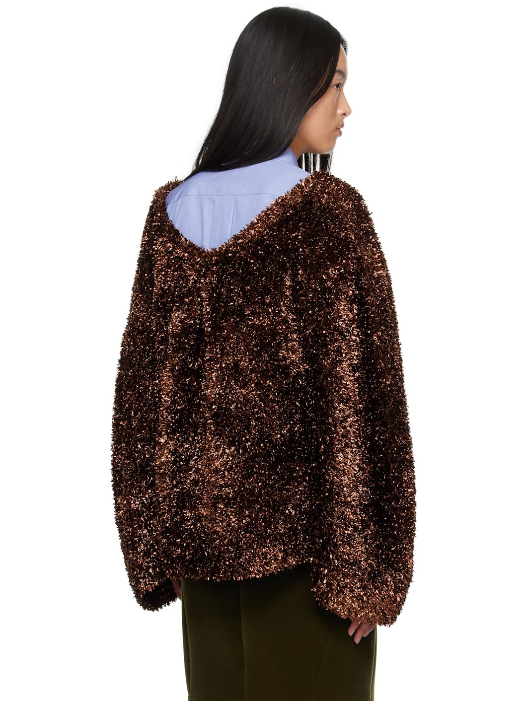 Brown Tinsel Sweater - 3