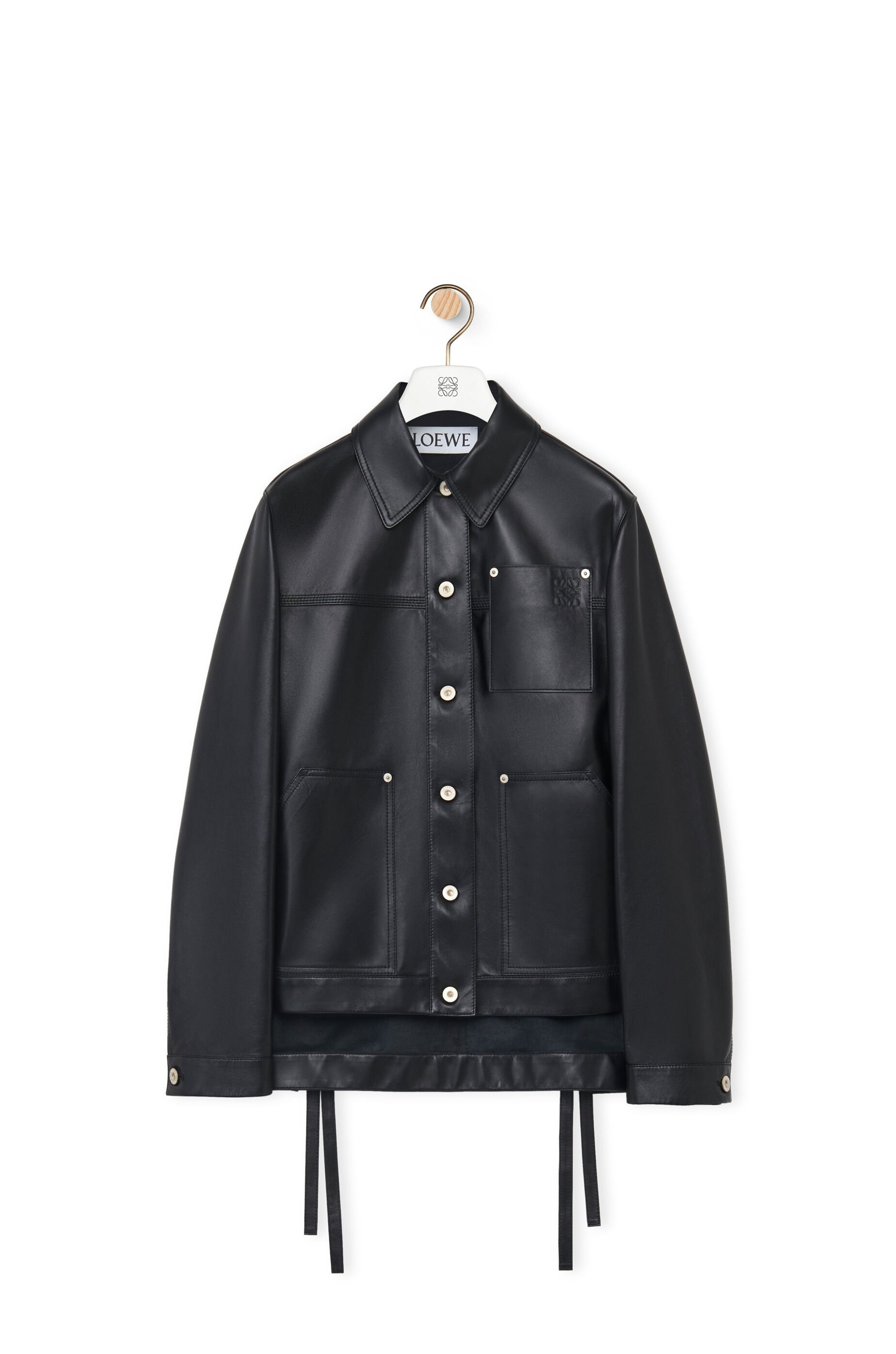 Workwear jacket in nappa lambskin - 1