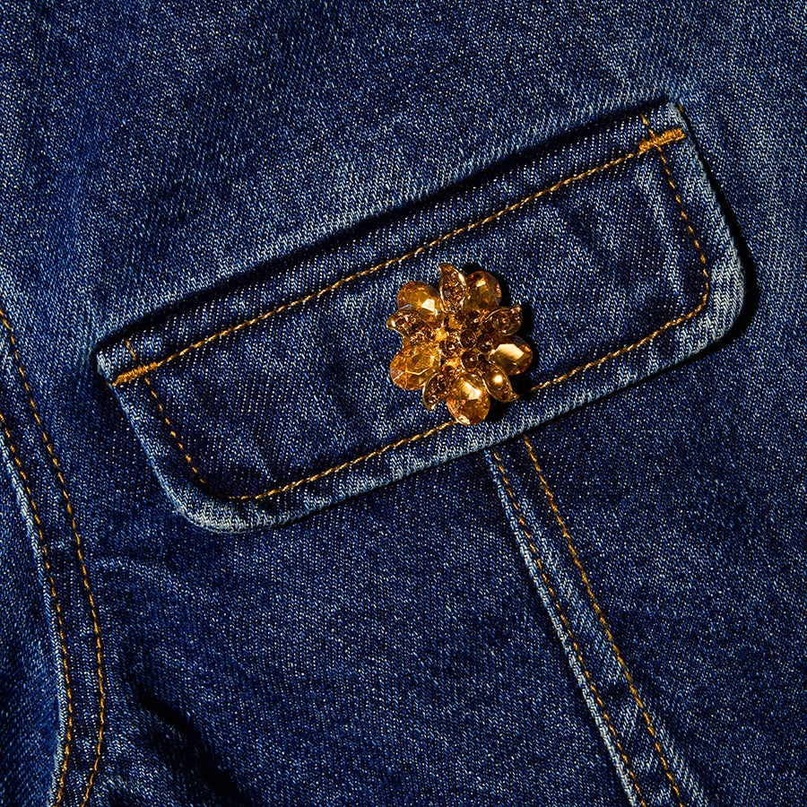 Denim Jacket With Buttons - 6
