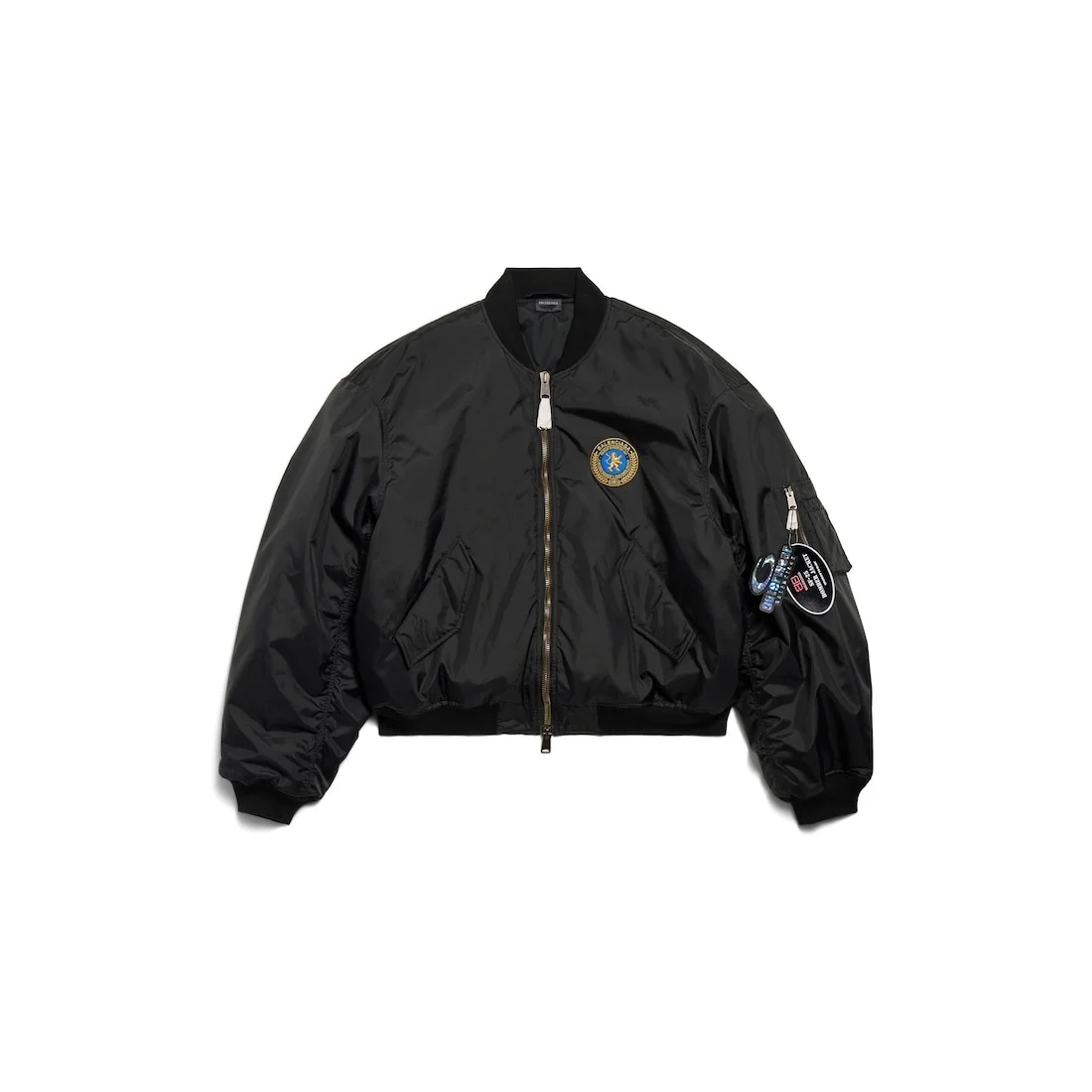 Bomber Jacket Large Fit in Black - 1