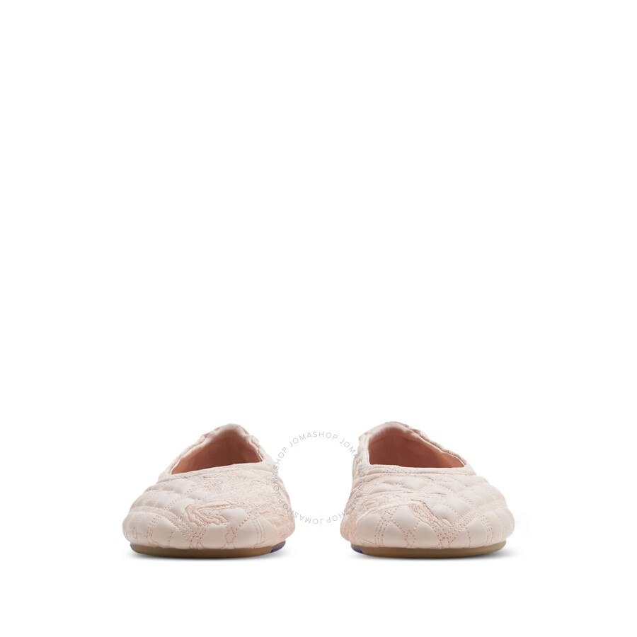 Burberry Sadler Leather Ballerina Shoes - 2