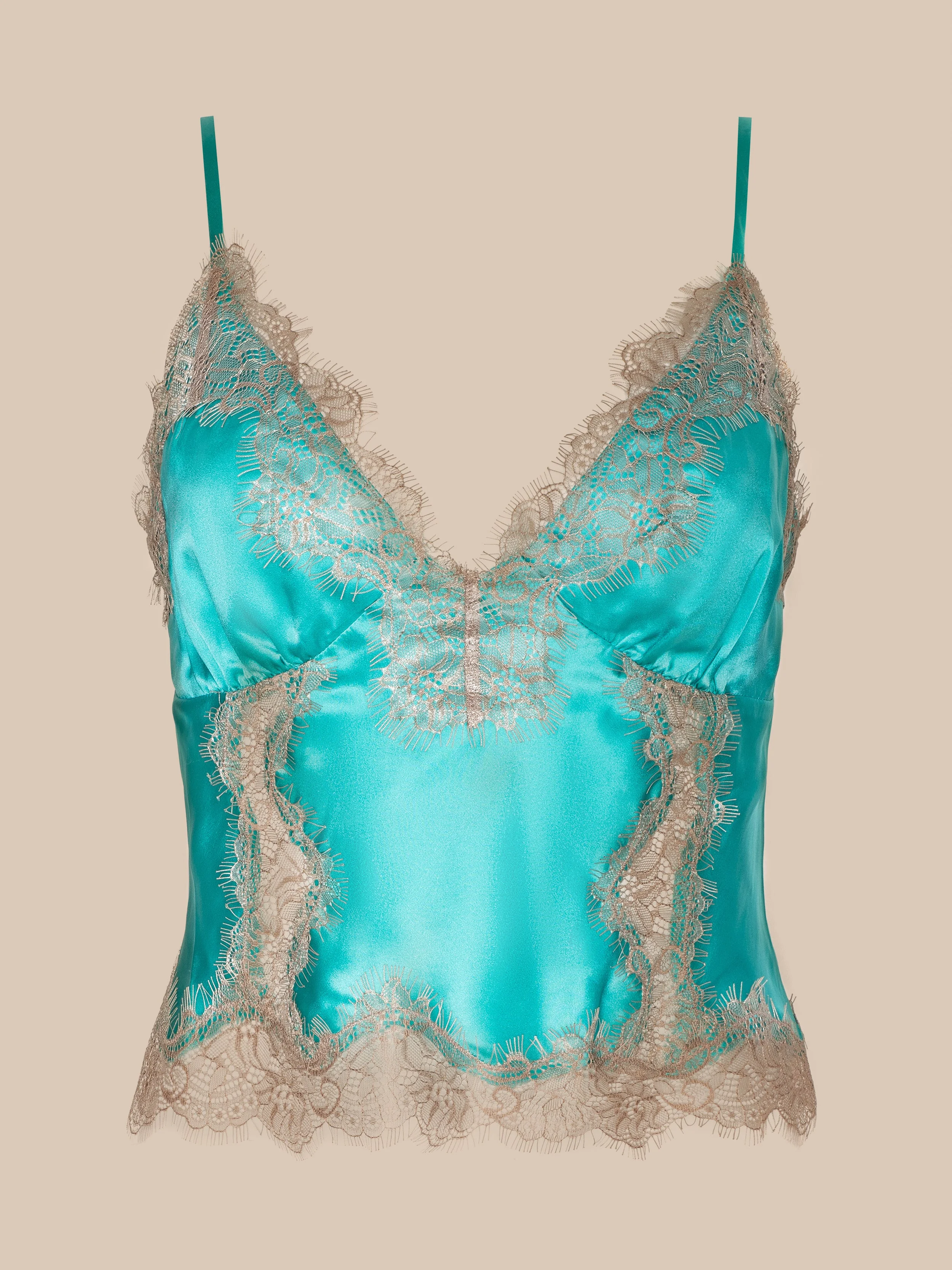 Kimber Silk Lace Camisole - 1