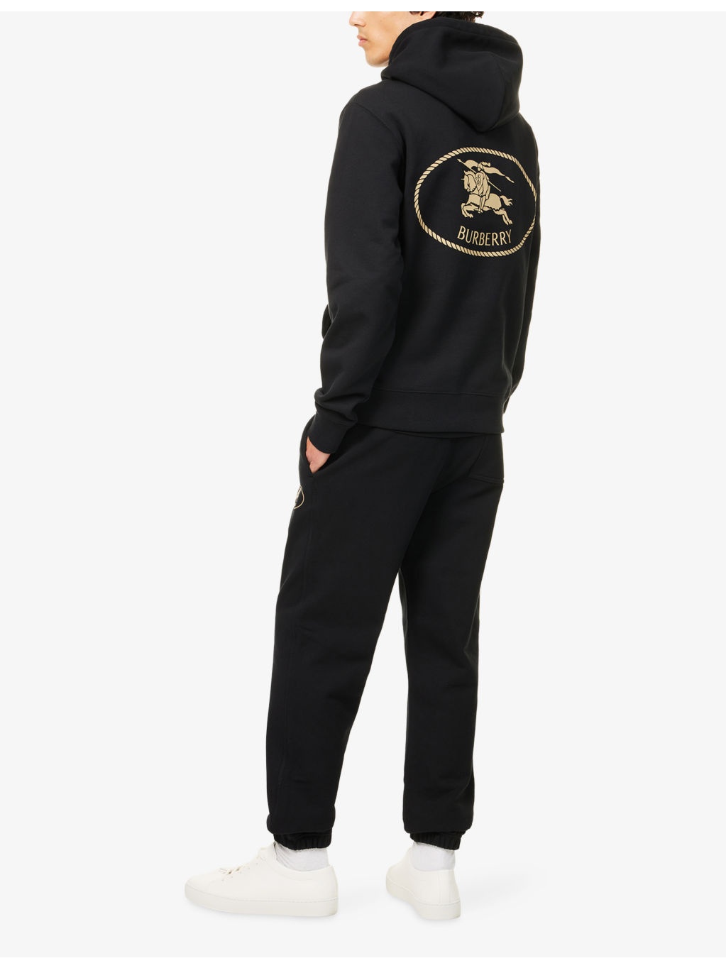Kangaroo-Pocket Brand-Print Cotton-Jersey Hoody - 2