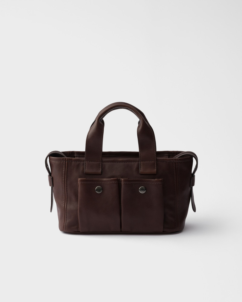 Prada Route medium leather tote bag 3