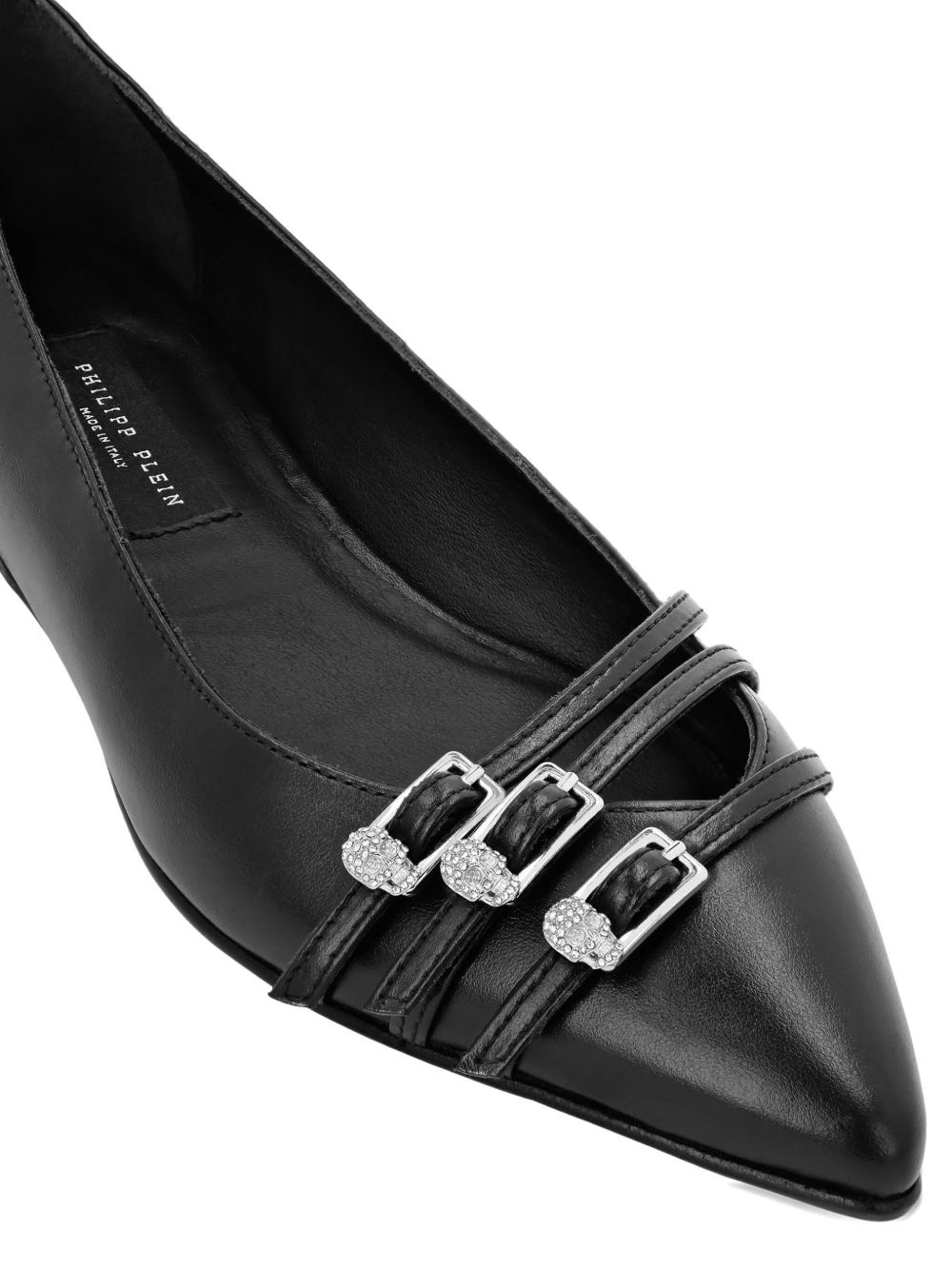 buckled pointed-toe ballet flats - 4