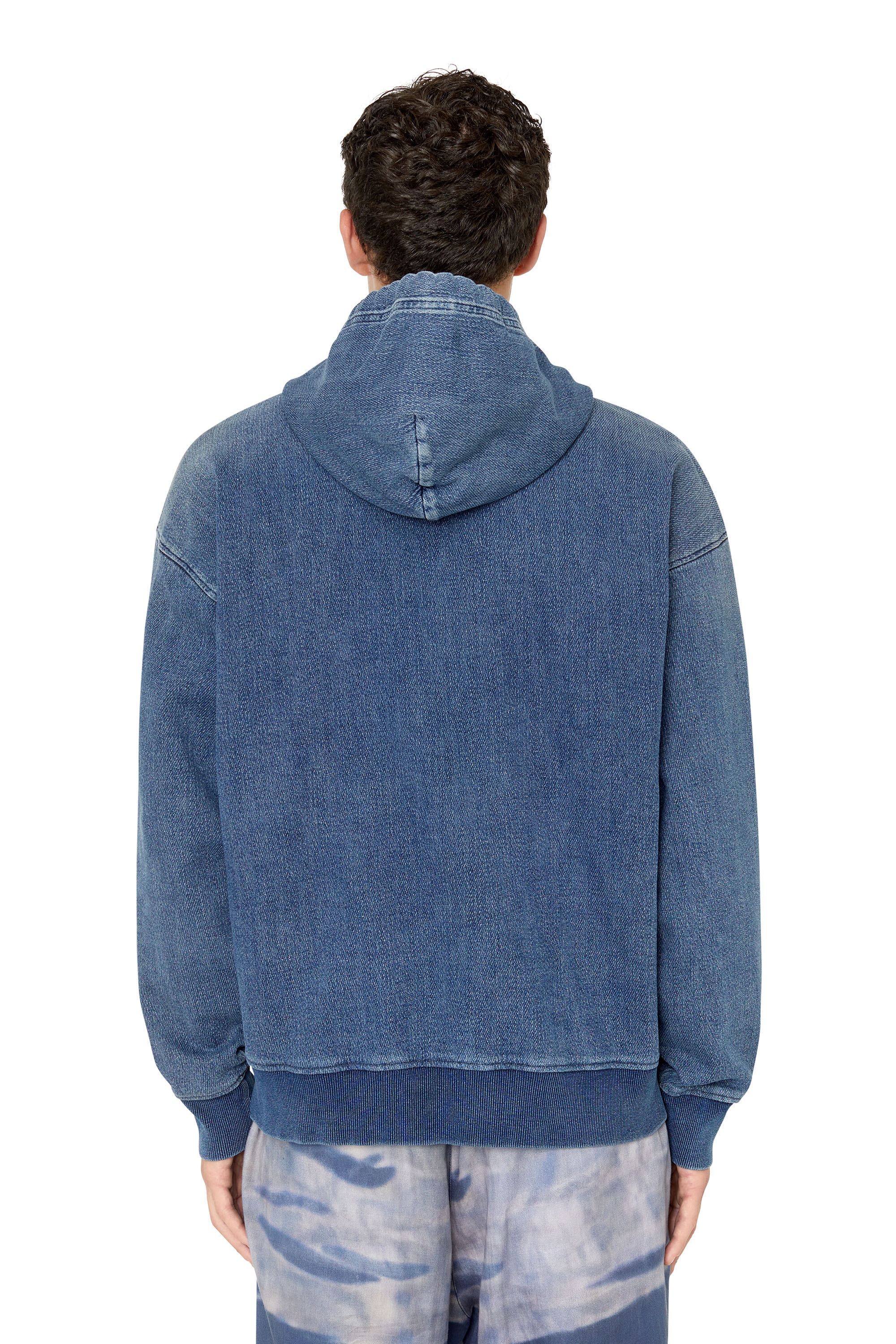 D-UM-RIB TRACK DENIM HOODIE - 4
