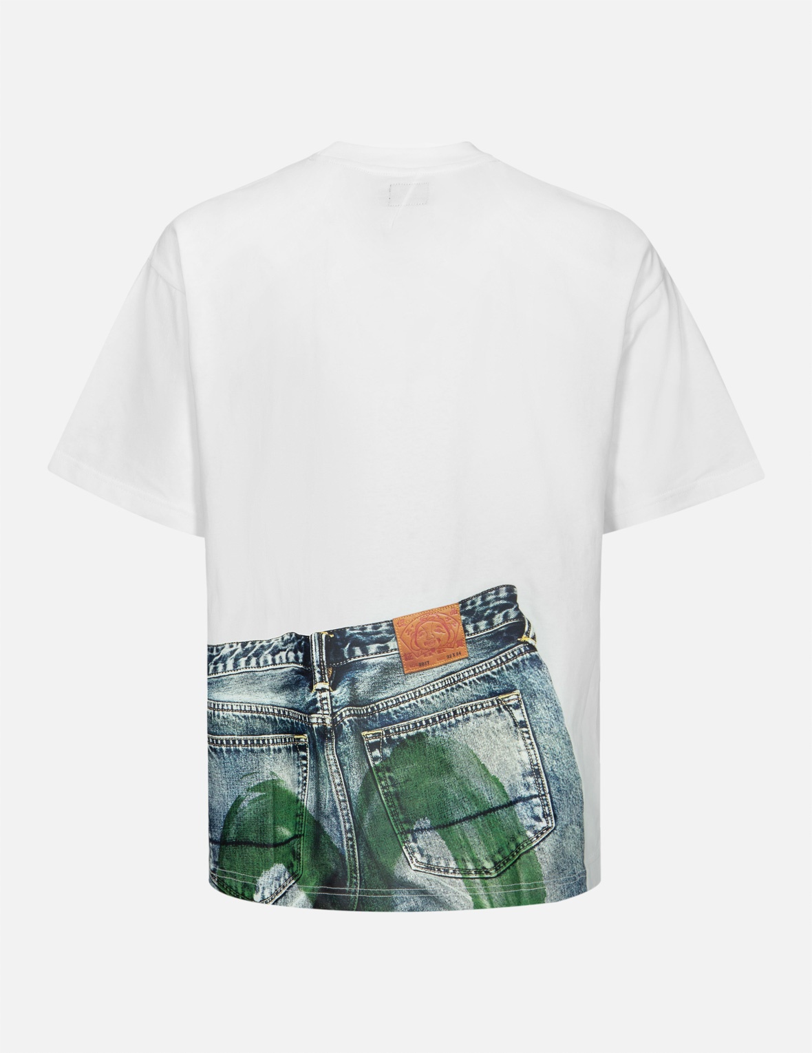 SIMULATED DIGITAL PRINT RELAX FIT T-SHIRT - 2