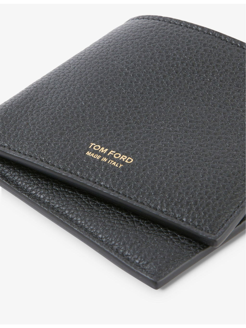 Brand-print bi-fold leather wallet - 2
