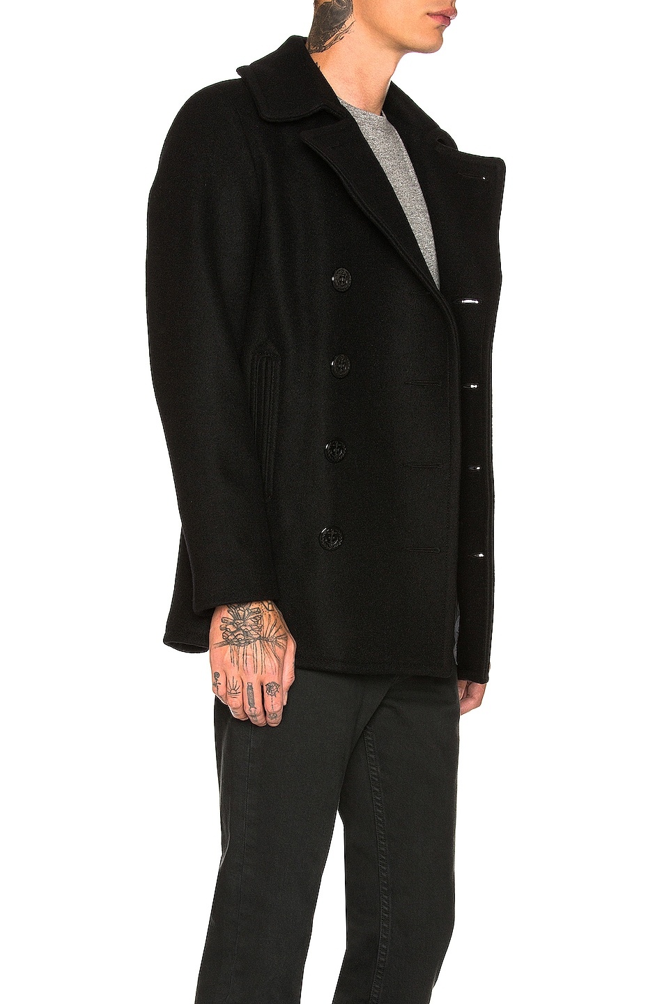 Slim Fit Peacoat - 5