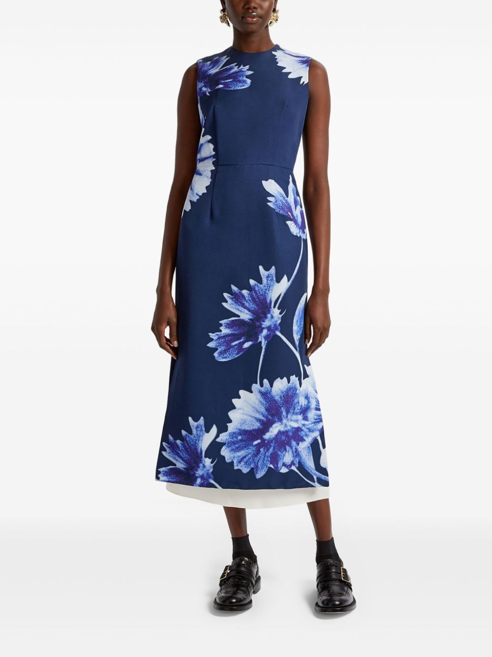 sleeveless midi dress - 3