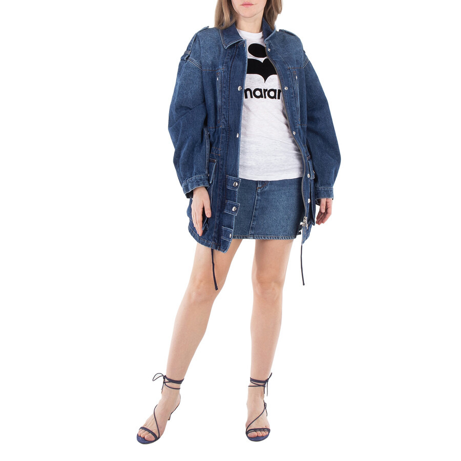 Isabel Marant Etoile Short Stessy Denim Skirt - 6