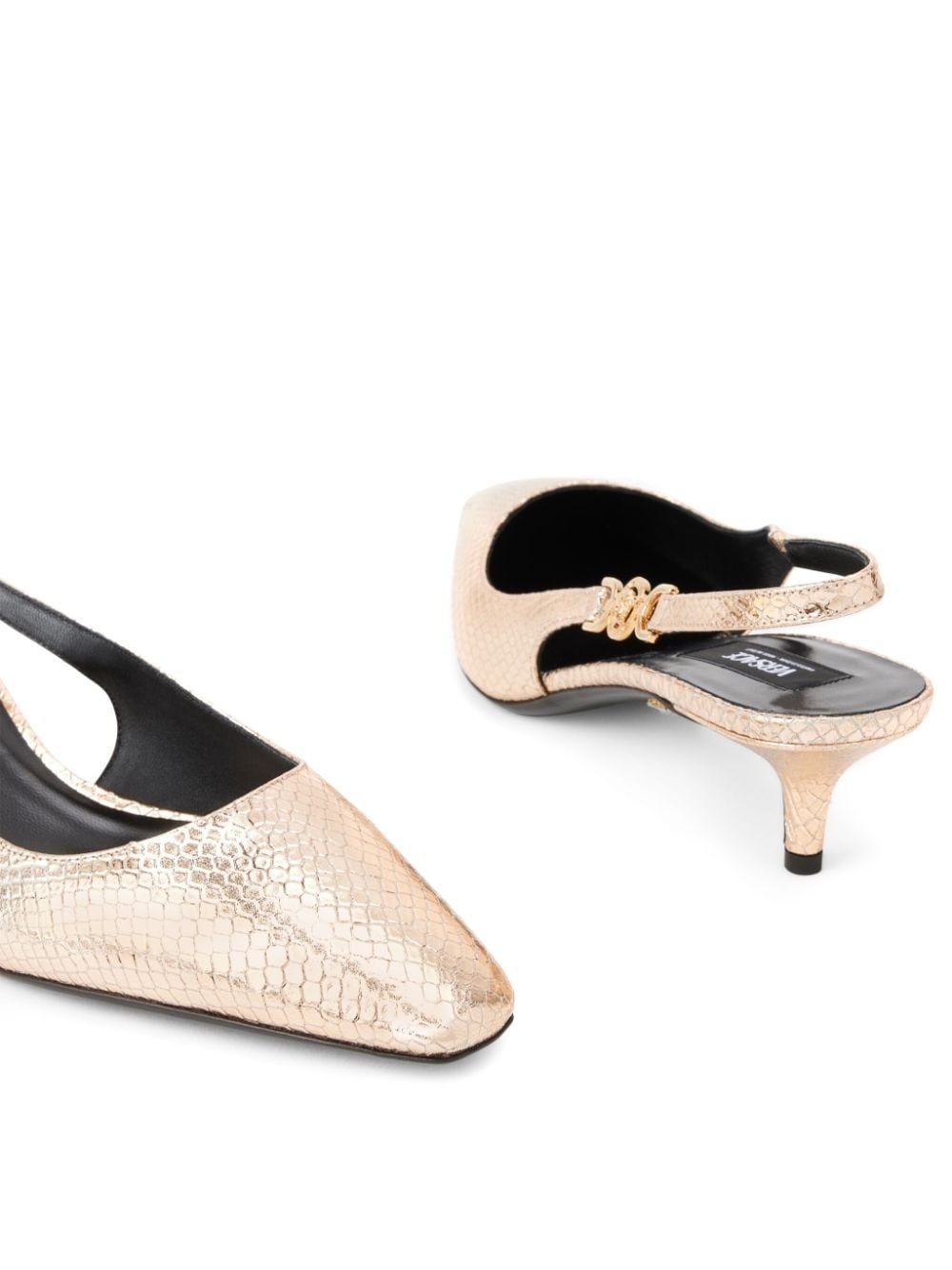 Medusa '95 leather slingback pumps - 4