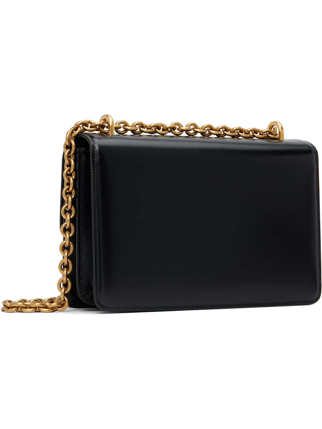 Black Logo Calfskin Bag - 3