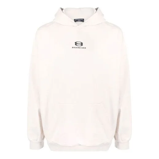 Balenciaga Unity Hoodie Wide Fit 'Light Beige Black' 674986TLVG19054 - 1