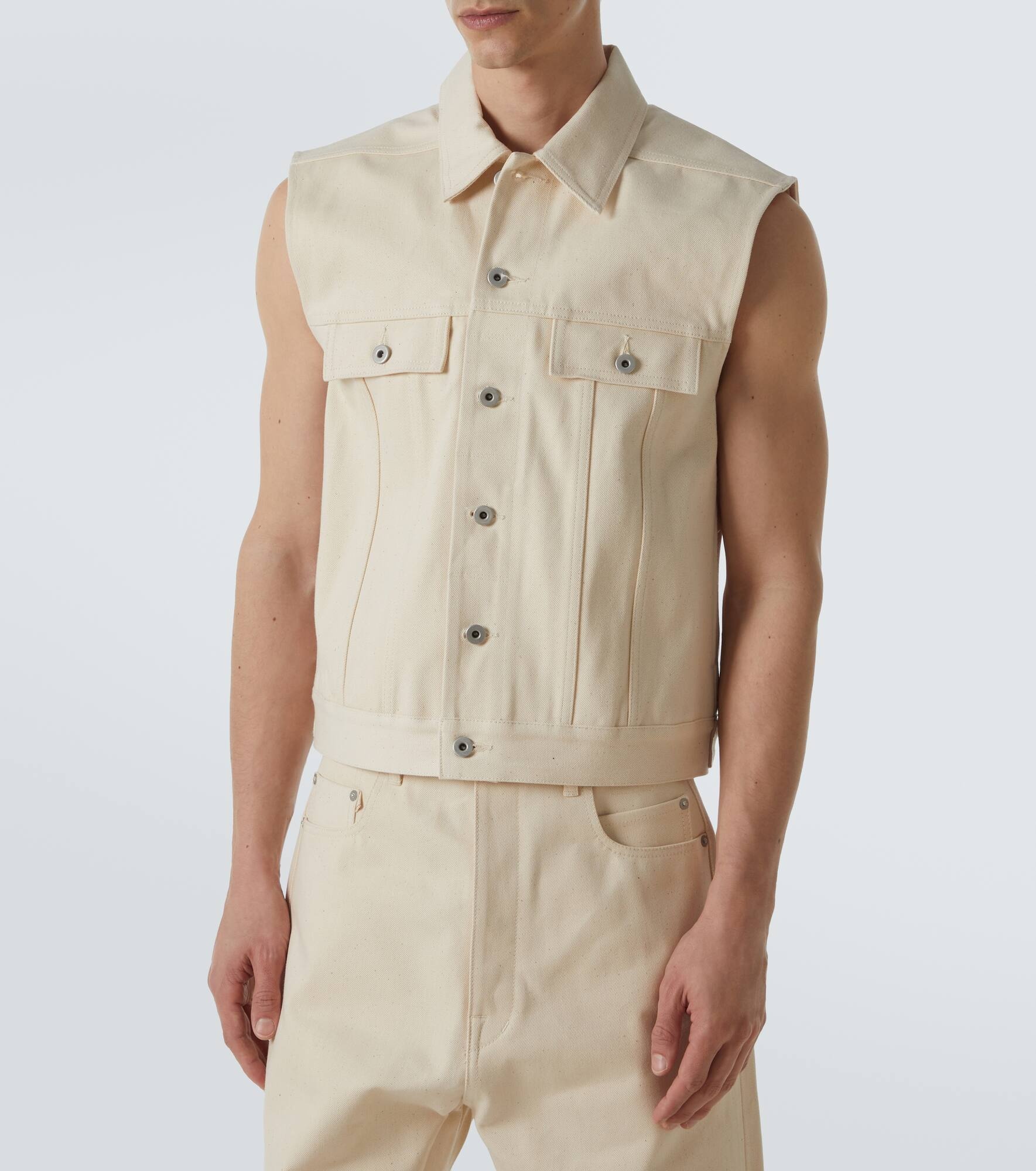 DRKSHDW denim vest - 3