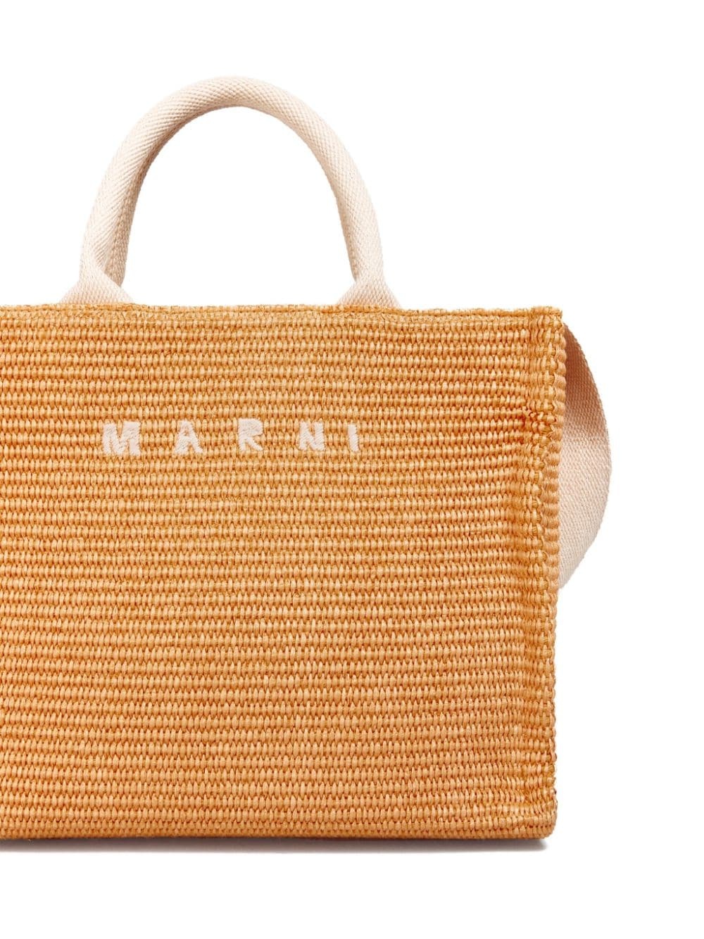 small raffia tote bag - 6
