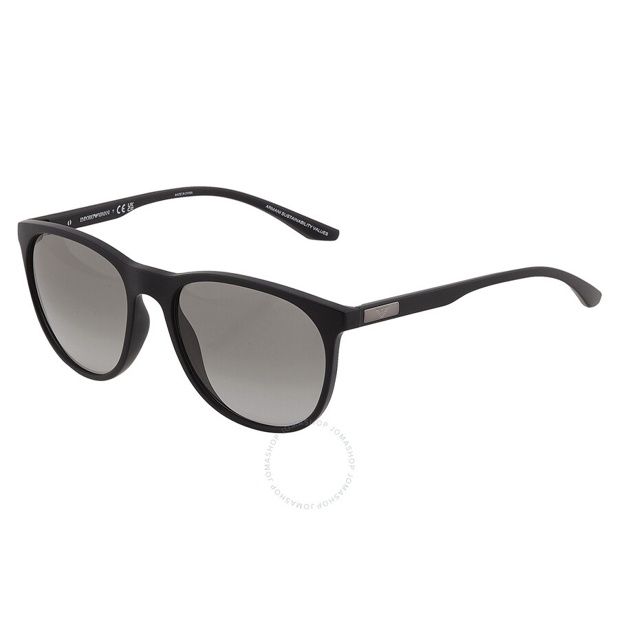 Emporio Armani Grey Gradient Oval Men's Sunglasses EA4210 500111 56 - 4