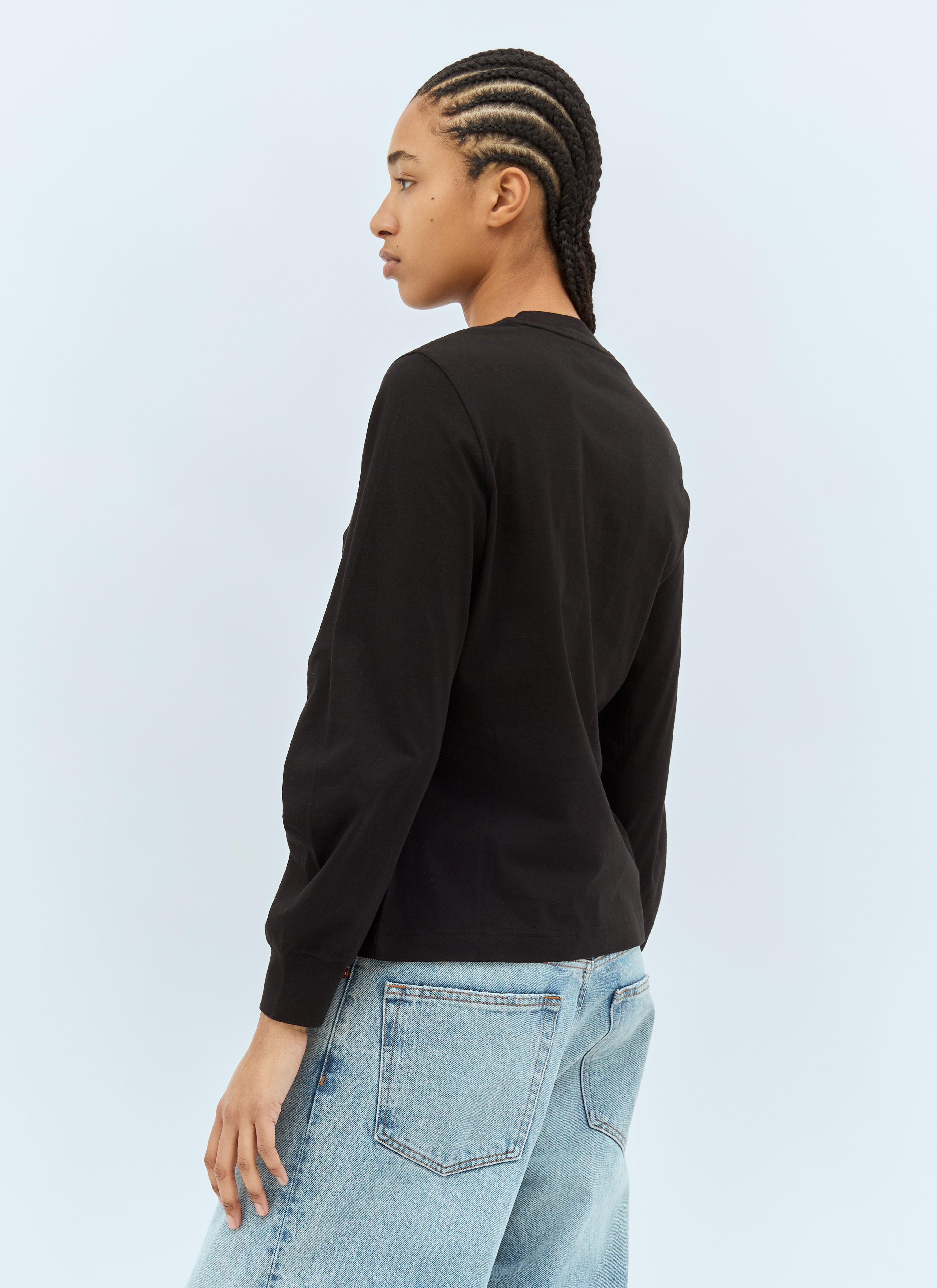 Moncler Women Logo Patch Long-Sleeve T-Shirt - 5